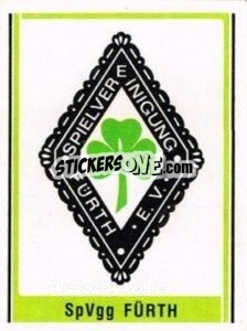 Sticker SpVgg Fürth Wappen - German Football Bundesliga 1980-1981 n. 468 - Panini