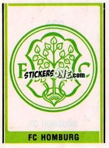 Sticker FC Homburg Wappen - German Football Bundesliga 1980-1981 - Panini