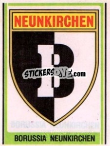 Cromo Borussia Neunkirchen Wappen - German Football Bundesliga 1980-1981 - Panini