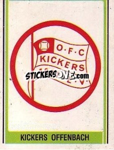 Cromo Kickers Offenbach Wappen - German Football Bundesliga 1980-1981 - Panini
