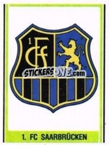 Sticker 1. FC Saarbrücken Wappen - German Football Bundesliga 1980-1981 - Panini