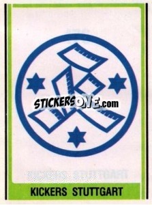 Cromo Kichers Stuttgart Wappen - German Football Bundesliga 1980-1981 - Panini