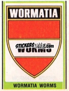 Sticker Wormatia Worms Wappen - German Football Bundesliga 1980-1981 - Panini