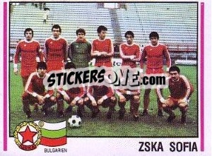 Sticker Zska Sofia Mannschaft - German Football Bundesliga 1980-1981 - Panini
