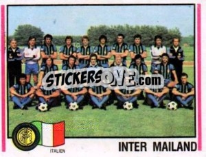 Sticker Inter Mailand Mannschaft - German Football Bundesliga 1980-1981 - Panini