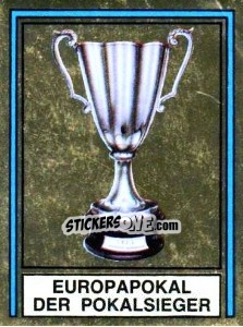 Sticker Pokal - German Football Bundesliga 1980-1981 - Panini