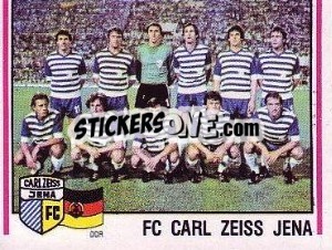 Figurina FC Carl Zeiss Jena Mannschaft - German Football Bundesliga 1980-1981 - Panini