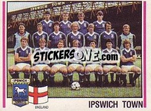 Cromo Ipswich Town Mannschaft - German Football Bundesliga 1980-1981 - Panini