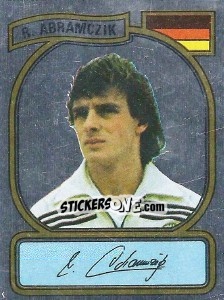 Cromo R. Abramczik - German Football Bundesliga 1980-1981 - Panini
