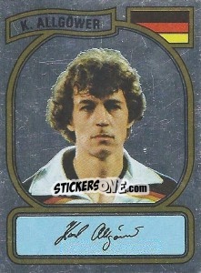 Sticker K. Allgöwer - German Football Bundesliga 1980-1981 - Panini