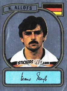 Sticker K. Allofs - German Football Bundesliga 1980-1981 n. R4 - Panini