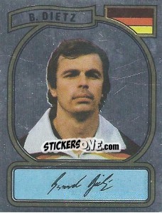 Sticker B. Dietz - German Football Bundesliga 1980-1981 - Panini