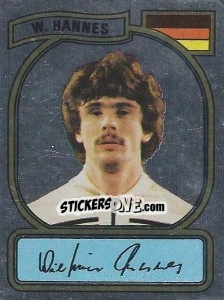 Sticker W. Hannes - German Football Bundesliga 1980-1981 - Panini