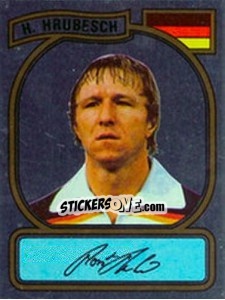 Figurina H. Hrubesch - German Football Bundesliga 1980-1981 - Panini