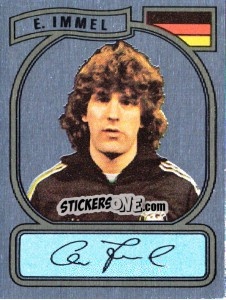 Sticker E. Immel - German Football Bundesliga 1980-1981 - Panini
