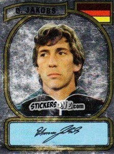 Sticker D. Jakobs - German Football Bundesliga 1980-1981 - Panini