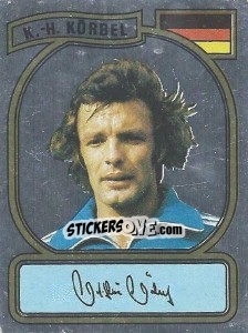 Sticker K. H. Körbel - German Football Bundesliga 1980-1981 - Panini