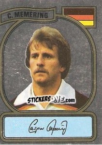 Sticker C. Memering - German Football Bundesliga 1980-1981 - Panini