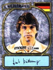 Sticker K. Niedermayer - German Football Bundesliga 1980-1981 - Panini