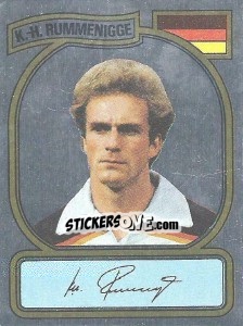 Sticker K. H. Rummenigge - German Football Bundesliga 1980-1981 n. R21 - Panini