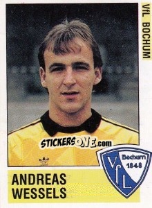 Sticker Andreas Wessels - German Football Bundesliga 1988-1989 - Panini