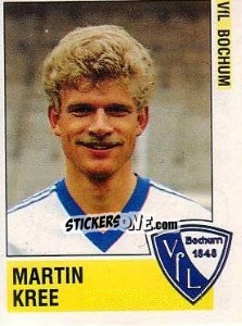 Sticker Martin Kree - German Football Bundesliga 1988-1989 - Panini