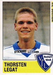 Cromo Thorsten Legat - German Football Bundesliga 1988-1989 - Panini