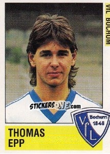 Sticker Thomas Epp - German Football Bundesliga 1988-1989 - Panini