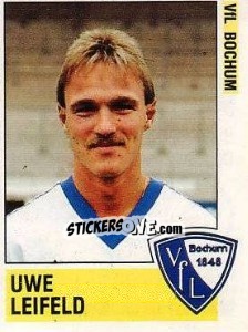 Cromo Uwe Leifeld - German Football Bundesliga 1988-1989 - Panini