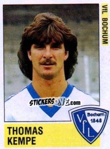 Sticker Thomas Kempe - German Football Bundesliga 1988-1989 - Panini
