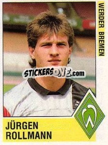 Sticker Jürgen Rollmann - German Football Bundesliga 1988-1989 - Panini