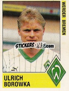 Cromo Ulrich Borowka - German Football Bundesliga 1988-1989 - Panini