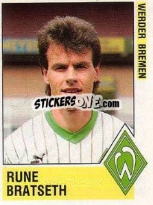 Sticker Rune Bratseth - German Football Bundesliga 1988-1989 - Panini