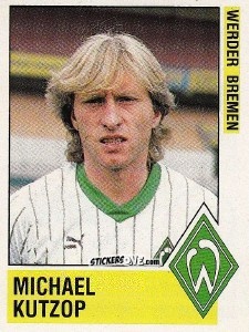 Sticker Michael Kutzop - German Football Bundesliga 1988-1989 - Panini