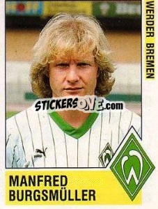 Sticker Manfred Burgsmüller - German Football Bundesliga 1988-1989 - Panini