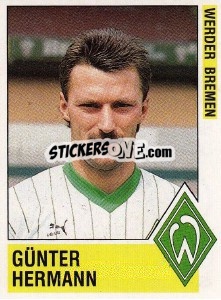 Cromo Günter Hermann - German Football Bundesliga 1988-1989 - Panini