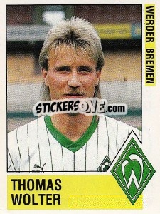 Sticker Thomas Wolter - German Football Bundesliga 1988-1989 - Panini