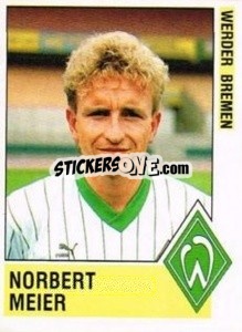 Cromo Norbert Meier - German Football Bundesliga 1988-1989 - Panini