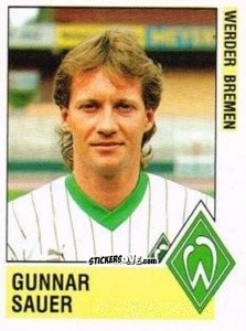 Figurina Gunner Sauer - German Football Bundesliga 1988-1989 - Panini