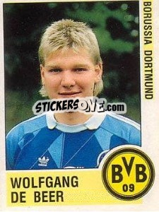 Sticker Wolfgang de Beer - German Football Bundesliga 1988-1989 - Panini