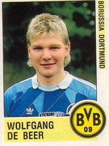 Figurina Wolfgang de Beer - German Football Bundesliga 1988-1989 - Panini