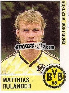 Sticker Matthias Ruländer - German Football Bundesliga 1988-1989 - Panini