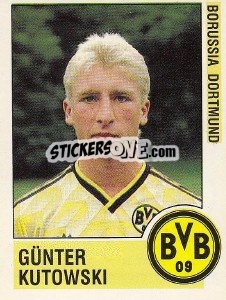 Cromo Günter Kutowski - German Football Bundesliga 1988-1989 - Panini