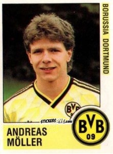 Cromo Andreas Möller - German Football Bundesliga 1988-1989 - Panini