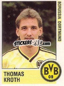 Cromo Thomas Kroth - German Football Bundesliga 1988-1989 - Panini