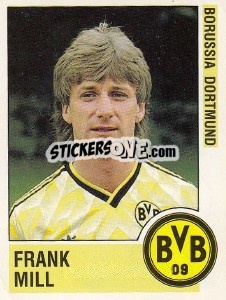 Sticker Frank Mill - German Football Bundesliga 1988-1989 - Panini