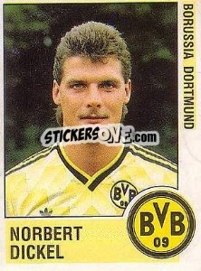 Sticker Norbert Dickel - German Football Bundesliga 1988-1989 - Panini
