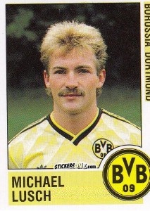 Sticker Michael Lusch - German Football Bundesliga 1988-1989 - Panini