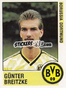 Figurina Günter Breitzke - German Football Bundesliga 1988-1989 - Panini
