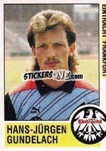 Sticker Hans-Jürgen Gundelach - German Football Bundesliga 1988-1989 - Panini